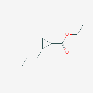 molecular formula C10H16O2 B6316577 Ethyl 2-butylcycloprop-2-ene-1-carboxylate CAS No. 26347-08-0