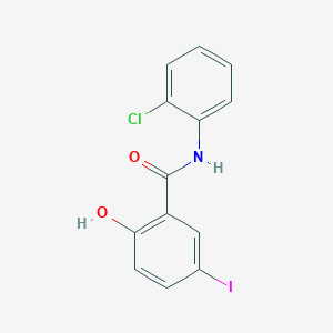 molecular formula C13H9ClINO2 B6316624 N-(2-Chlorophenyl)-2-hydroxy-5-iodobenzamide CAS No. 1280729-48-7