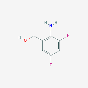 molecular formula C7H7F2NO B6316760 2-Amino-3,5-difluorobenzyl Alcohol CAS No. 1378824-82-8