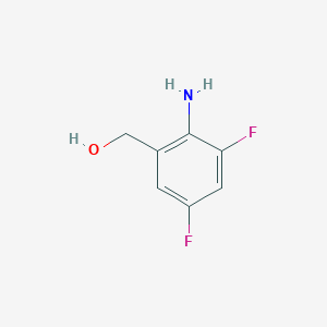 B6316760 (2-Amino-3,5-difluorophenyl)methanol CAS No. 1378824-82-8