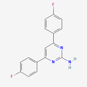 4,6-Bis(4-fluorophenyl)pyrimidin-2-amine