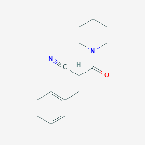 N-[1-Oxo-3-phenyl-1-(piperidin-1-yl)propan-2-yl]carbonitrile