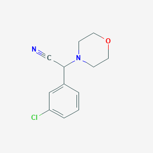 molecular formula C12H13ClN2O B6316831 2-(3-Chlorophenyl)-2-morpholinoacetonitrile CAS No. 66548-90-1