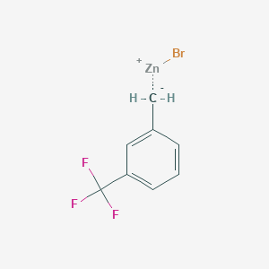 molecular formula C8H6BrF3Zn B6316883 (3-(Trifluoromethyl)benzyl)zinc bromide CAS No. 289884-76-0