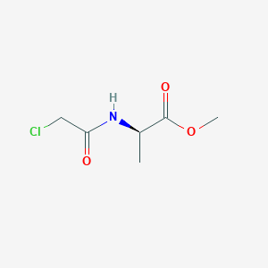 molecular formula C6H10ClNO3 B6316935 (R)-Methyl 2-(2-chloroacetamido)propanoate CAS No. 153842-01-4