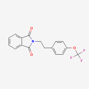 molecular formula C17H12F3NO3 B6316951 N-2-[2-[4-(Trifluoromethoxy)phenyl]ethyl]-phthalimide CAS No. 278183-50-9