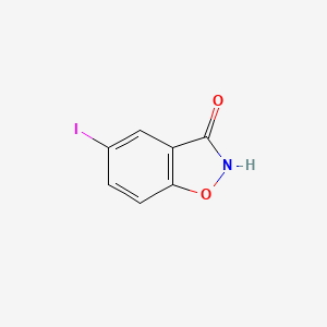 molecular formula C7H4INO2 B6316952 5-Iodobenzo[d]isoxazol-3(2H)-one CAS No. 855996-68-8