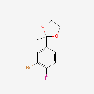 2-(3-Bromo-4-fluorophenyl)-2-methyl-1,3-dioxolane