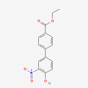 4-(4-Ethoxycarbonylphenyl)-2-nitrophenol, 95%
