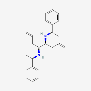 molecular formula C24H32N2 B6317056 N,N'-Bis(1-phenylethyl)-1,7-octadiene-4-(S),5(S)-diamine CAS No. 138812-18-7