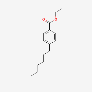 molecular formula C16H24O2 B6317065 4-Heptylbenzoic acid ethyl ester, 97% CAS No. 220664-58-4