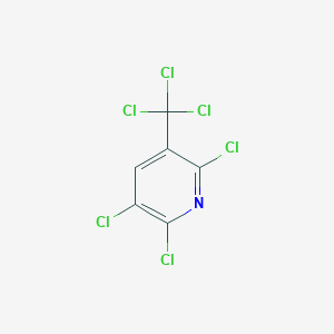 molecular formula C6HCl6N B6317128 2,3,6-Trichloro-5-(trichloromethyl)pyridine CAS No. 58584-80-8