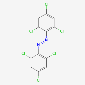molecular formula C12H4Cl6N2 B6317150 2,2',4,4',6,6'-Hexachloroazobenzene CAS No. 18490-44-3