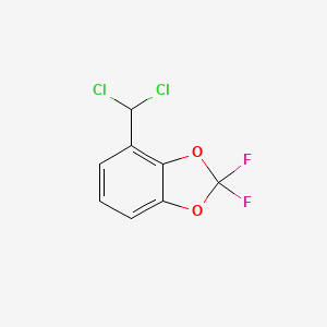molecular formula C8H4Cl2F2O2 B6317165 4-(Dichloromethyl)-2,2-difluoro-1,3-benzodioxole CAS No. 149045-77-2