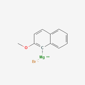 molecular formula C11H9BrMgO B6317190 2-Methoxy-1-naphthylmagnesium bromide CAS No. 36321-90-1