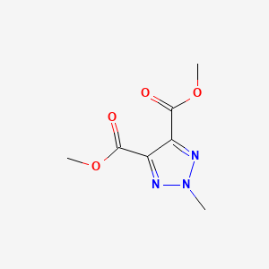 molecular formula C7H9N3O4 B6317198 2-methyl-2H-1,2,3-triazole-4,5-dicarboxylic acid dimethylester CAS No. 501368-69-0