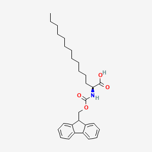 molecular formula C29H39NO4 B6317205 (2S)-2-(Fmoc-amino)tetradecanoic acid CAS No. 478706-50-2