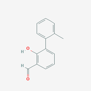 molecular formula C14H12O2 B6317216 2-Hydroxy-3-(2-methylphenyl)benzaldehyde CAS No. 343603-83-8