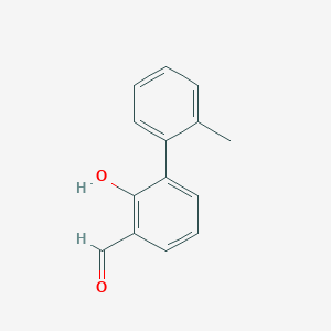 molecular formula C14H12O2 B6317216 2-Formyl-6-(2-methylphenyl)phenol, 95% CAS No. 343603-83-8