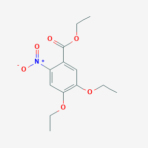 molecular formula C13H17NO6 B6317234 Ethyl 4,5-diethoxy-2-nitrobenzoate CAS No. 460750-26-9