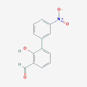 molecular formula C13H9NO4 B6317315 2-Hydroxy-3-(3-nitrophenyl)benzaldehyde CAS No. 343603-90-7