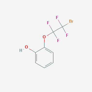 molecular formula C8H5BrF4O2 B6317346 2-(2-Bromo-1,1,2,2-tetrafluoroethoxy)phenol CAS No. 220004-16-0