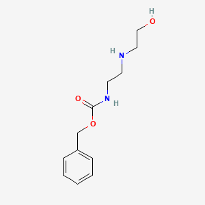 molecular formula C12H18N2O3 B6317384 Benzyl (2-((2-hydroxyethyl)amino)ethyl)carbamate CAS No. 3560-45-0