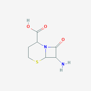 molecular formula C7H10N2O3S B063174 7-Amino-8-oxo-5-thia-1-azabicyclo[4.2.0]octane-2-carboxylic acid CAS No. 159527-24-9
