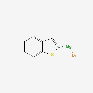 molecular formula C8H5BrMgS B6317450 Benzo[b]thiophen-2-ylmagnesium bromide, 0.50 M in 2-MeTHF CAS No. 98754-49-5