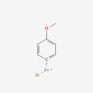 molecular formula C7H7BrOZn B6317568 Zinc, bromo(4-methoxyphenyl)- CAS No. 82303-13-7