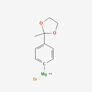 (4-(2-Methyl-1,3-dioxolan-2-yl)phenyl)magnesium bromide, 0.50 M in 2-MeTHF