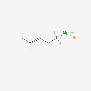 molecular formula C6H11BrMg B6317618 4-Methylpent-3-enylmagnesium bromide, 0.50 M in THF CAS No. 37586-57-5