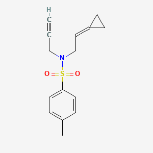 N-(2-Cyclopropylidene-ethyl)-4-methyl-N-prop-2-ynyl-benzenesulfonamide