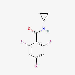 molecular formula C10H8F3NO B6317668 N-Cyclopropyl-2,4,6-trifluorobenzamide CAS No. 1513248-06-0