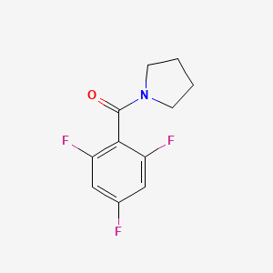 molecular formula C11H10F3NO B6317674 Pyrrolidin-1-yl(2,4,6-trifluorophenyl)methanone CAS No. 1483845-00-6
