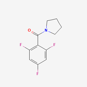 molecular formula C11H10F3NO B6317674 1-Pyrrolidinyl-(2,4,6-trifluorophenyl)methanone CAS No. 1483845-00-6