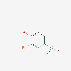 molecular formula C9H5BrF6O B6317682 1-Bromo-2-methoxy-3,5-bis(trifluoromethyl)benzene CAS No. 197015-76-2