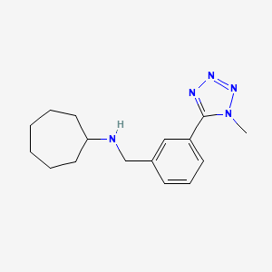 molecular formula C16H23N5 B6317691 Cycloheptyl-[3-(1-methyl-1H-tetrazol-5-yl)-benzyl]-amine CAS No. 179056-46-3