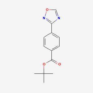 molecular formula C13H14N2O3 B6317731 Tert-butyl 4-(1,2,4-oxadiazol-3-yl)benzoate CAS No. 340736-79-0
