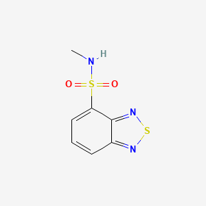 molecular formula C7H7N3O2S2 B6317743 Benzo[1,2,5]thiadiazole-4-sulfonic acid methylamide, 95% CAS No. 489401-93-6