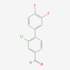 2-Chloro-3',4'-difluoro-[1,1'-biphenyl]-4-carbaldehyde