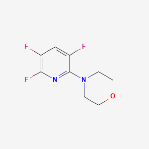 molecular formula C9H9F3N2O B6317761 2-Morpholino-3,5,6-trifluoropyridine CAS No. 1702836-12-1