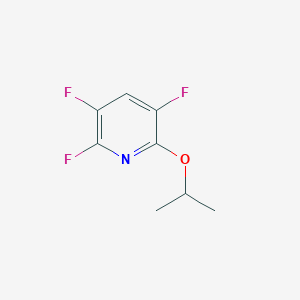 molecular formula C8H8F3NO B6317769 2,3,5-Trifluoro-6-(isopropoxy)pyridine, 95% CAS No. 1697539-78-8
