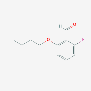 molecular formula C11H13FO2 B6317791 2-Butoxy-6-fluorobenzaldehyde CAS No. 1694895-08-3
