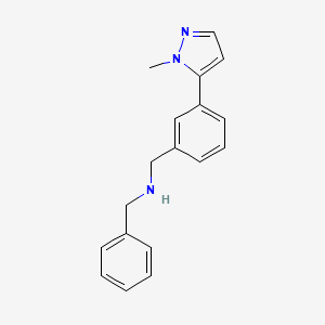 Benzyl-[3-(2-methyl-2H-pyrazol-3-yl)-benzyl]-amine, 95%