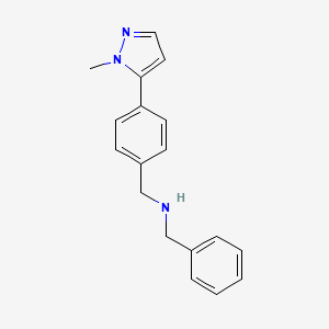 Benzyl-[4-(2-methyl-2H-pyrazol-3-yl)-benzyl]-amine, 95%