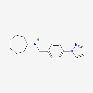 Cycloheptyl-(4-pyrazol-1-yl-benzyl)-amine, 95%