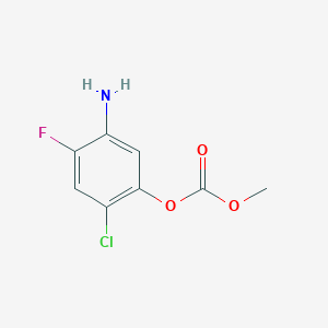 B6317887 5-Amino-2-chloro-4-fluorophenyl methyl carbonate CAS No. 110957-08-9