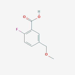 molecular formula C9H9FO3 B6317896 2-Fluoro-5-(methoxymethyl)benzoic acid CAS No. 1697993-35-3