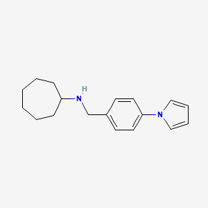 molecular formula C18H24N2 B6317989 Cycloheptyl-(4-pyrrol-1-yl-benzyl)-amine CAS No. 179055-38-0